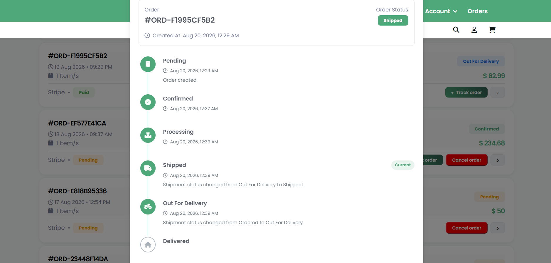 Seamless Delivery Tracking